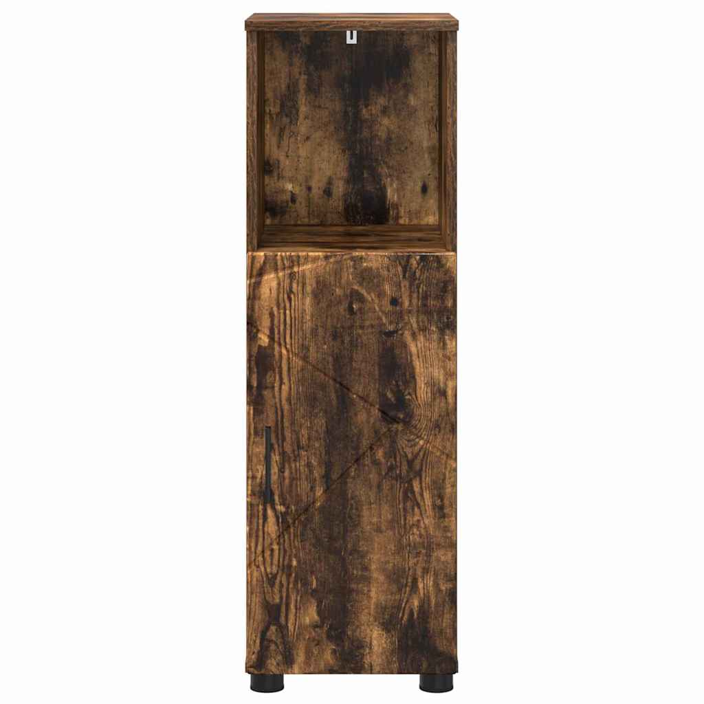 Badkamer Kast Gerookt eiken 30 x 35 x 95 cm Bewerkt hout
