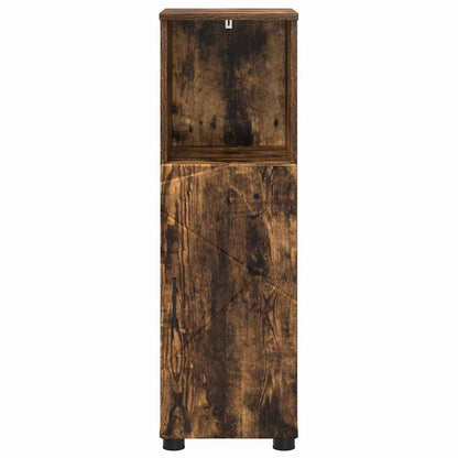 Badkamer Kast Gerookt eiken 30 x 35 x 95 cm Bewerkt hout