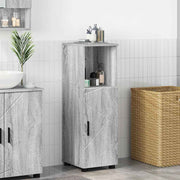 Badkamerkast grijs sonoma 30x35x95 cm bewerkt hout