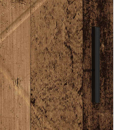 Badkamer Kast met plank Oud hout 30 x 35 x 95 cm Bewerkt hout