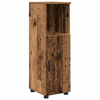 Badkamer Kast met plank Oud hout 30 x 35 x 95 cm Bewerkt hout