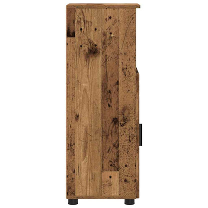 Badkamer Kast met plank Oud hout 30 x 35 x 95 cm Bewerkt hout