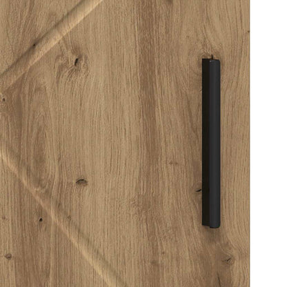 Badkamer Kast met plank artisanaal eikenkleurig 30 x 35 x 95 cm