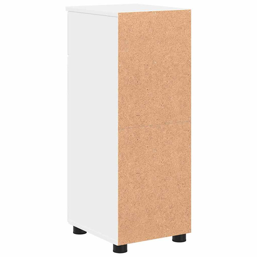 Badkamer Kast met lade Wit 30 x 35 x 80 cm Bewerkt hout