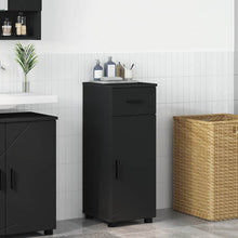 Badkamer Kast Zwart 30 x 35 x 80 cm Bewerkt hout & Metaal