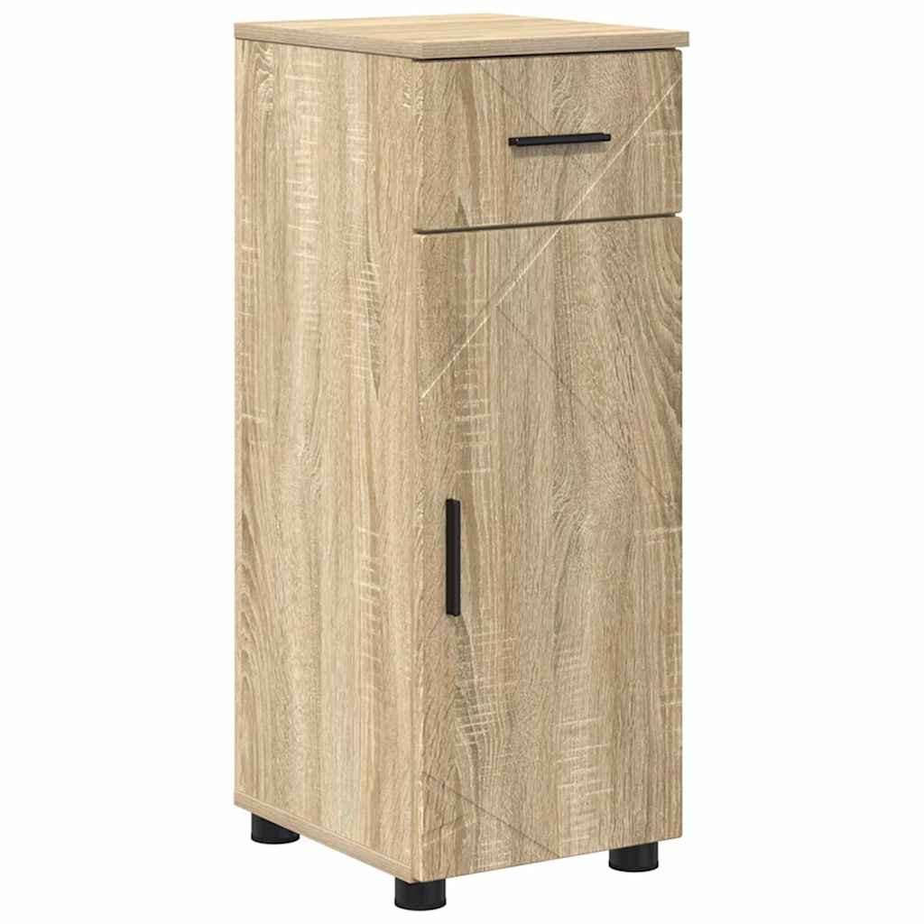 Badkamer Kast Sonoma eiken 30 x 35 x 80 cm Bewerkt hout