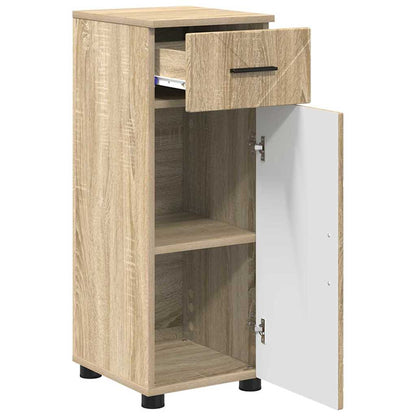 Badkamer Kast Sonoma eiken 30 x 35 x 80 cm Bewerkt hout
