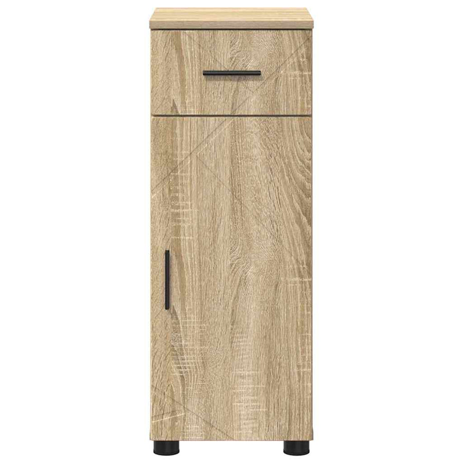 Badkamer Kast Sonoma eiken 30 x 35 x 80 cm Bewerkt hout