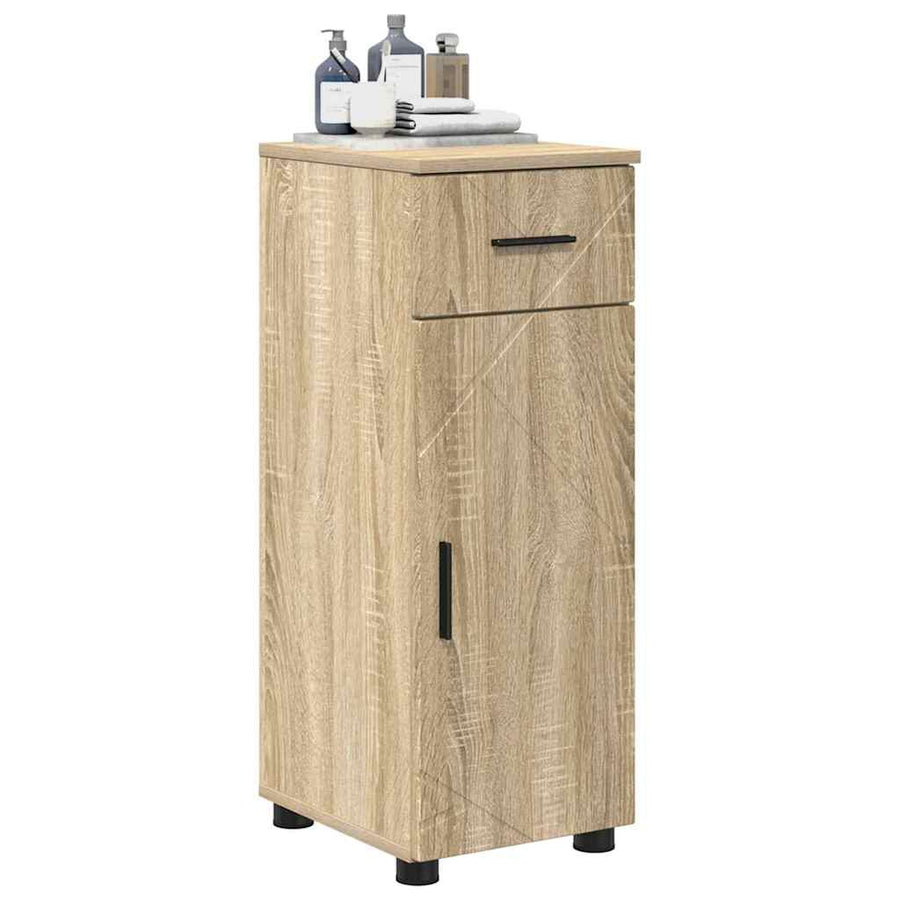 Badkamer Kast Sonoma eiken 30 x 35 x 80 cm Bewerkt hout