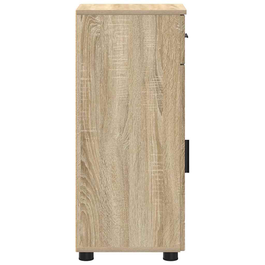 Badkamer Kast Sonoma eiken 30 x 35 x 80 cm Bewerkt hout