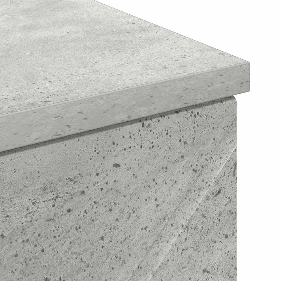 Badkamer Kast met lade Betongrijs 30 x 35 x 80 cm Bewerkt hout