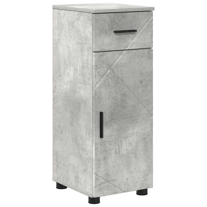 Badkamer Kast met lade Betongrijs 30 x 35 x 80 cm Bewerkt hout