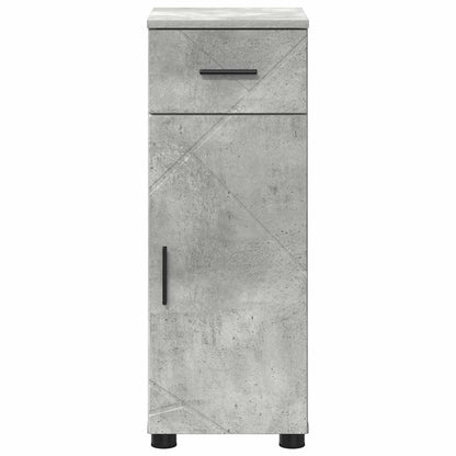 Badkamer Kast met lade Betongrijs 30 x 35 x 80 cm Bewerkt hout