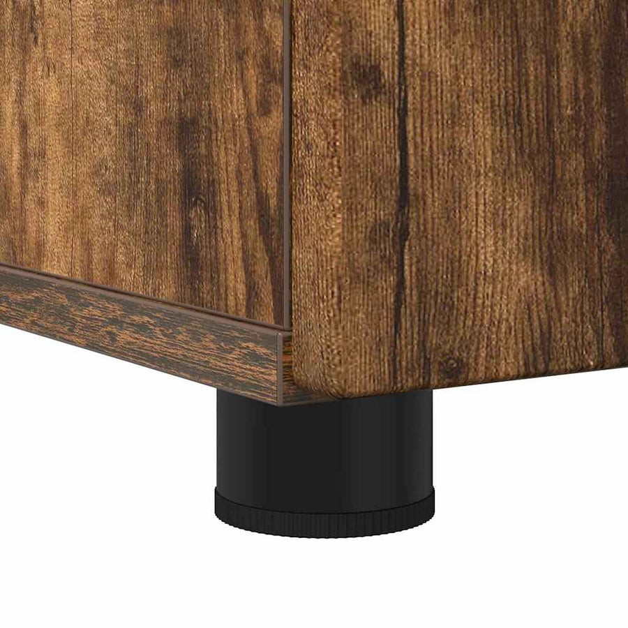 Badkamer Kast Gerookt eiken 30 x 35 x 80 cm Bewerkt hout