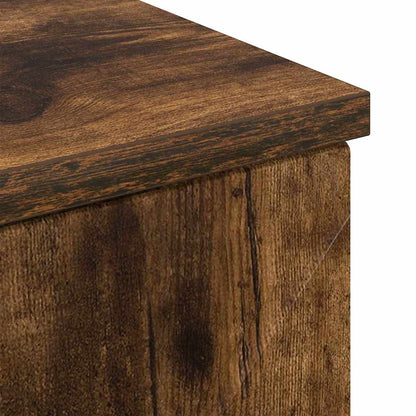 Badkamer Kast Gerookt eiken 30 x 35 x 80 cm Bewerkt hout