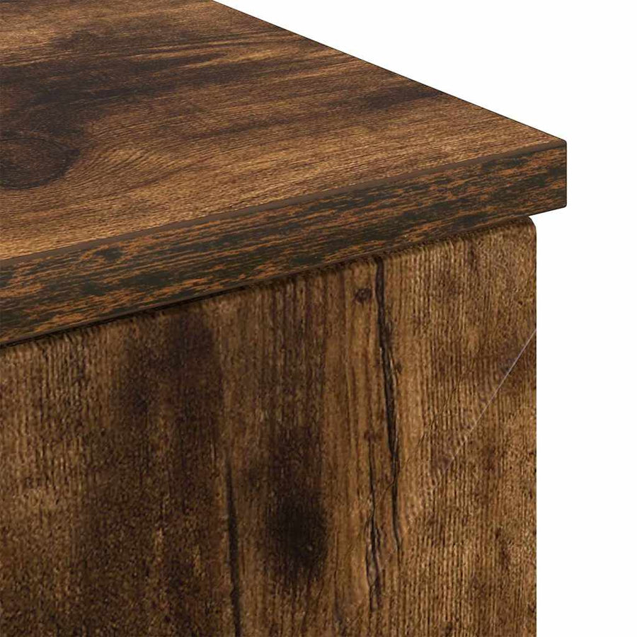 Badkamer Kast Gerookt eiken 30 x 35 x 80 cm Bewerkt hout