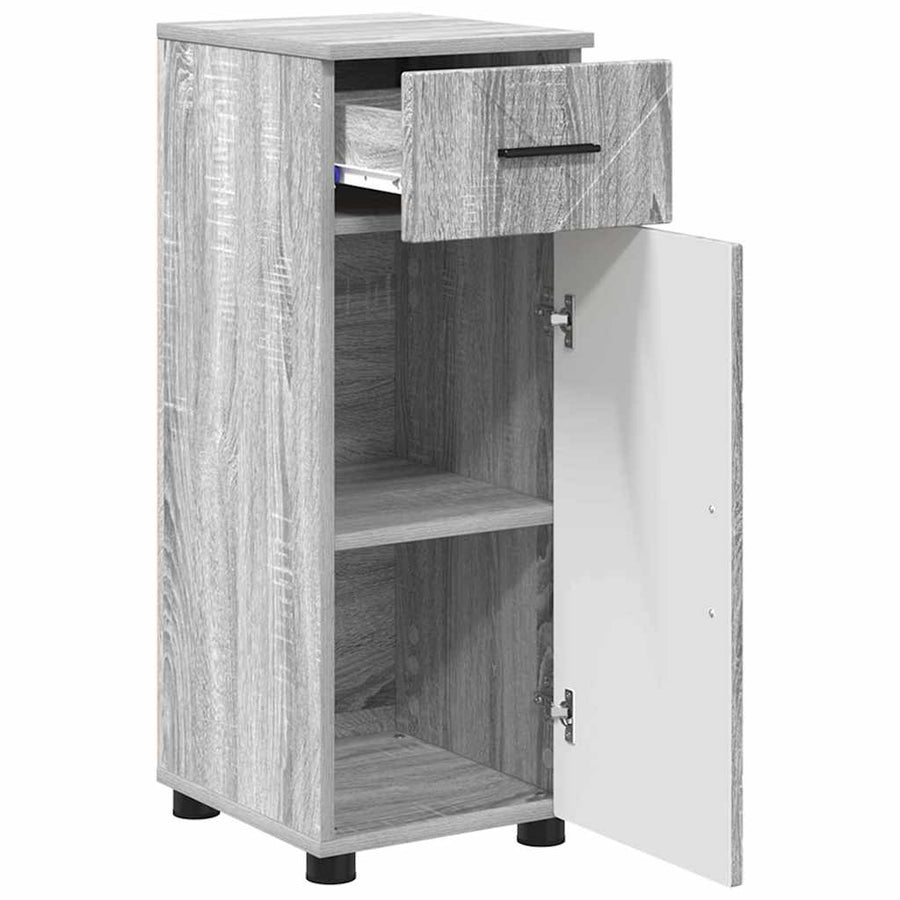 Badkamer Kast Grijs sonoma 30 x 35 x 80 cm Bewerkt hout