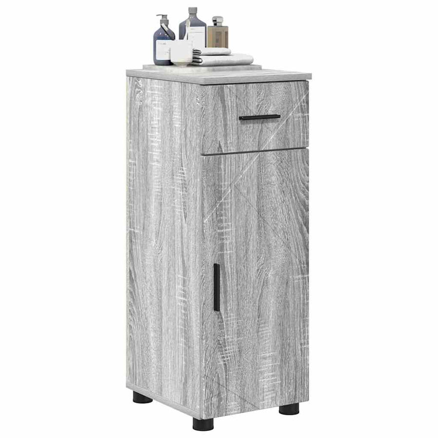 Badkamer Kast Grijs sonoma 30 x 35 x 80 cm Bewerkt hout