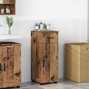 Badkamerkast 30x35x80 cm bewerkt hout