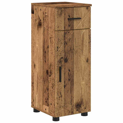Badkamer Kast met lade Oud hout 30 x 35 x 80 cm Bewerkt hout
