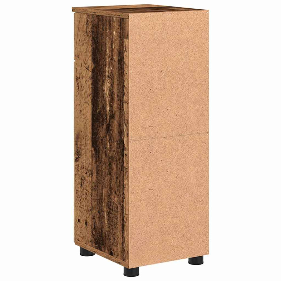 Badkamer Kast met lade Oud hout 30 x 35 x 80 cm Bewerkt hout