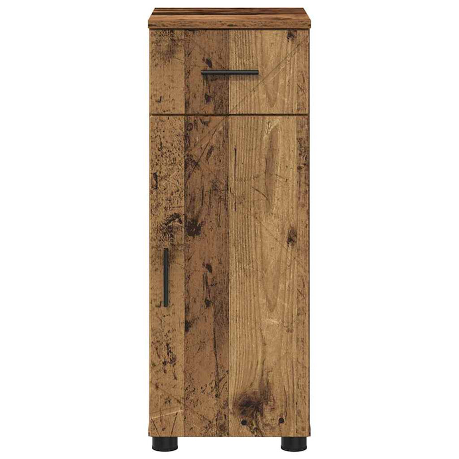 Badkamer Kast met lade Oud hout 30 x 35 x 80 cm Bewerkt hout