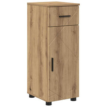Badkamer Kast met lade artisanaal eikenkleurig 30 x 35 x 80 cm