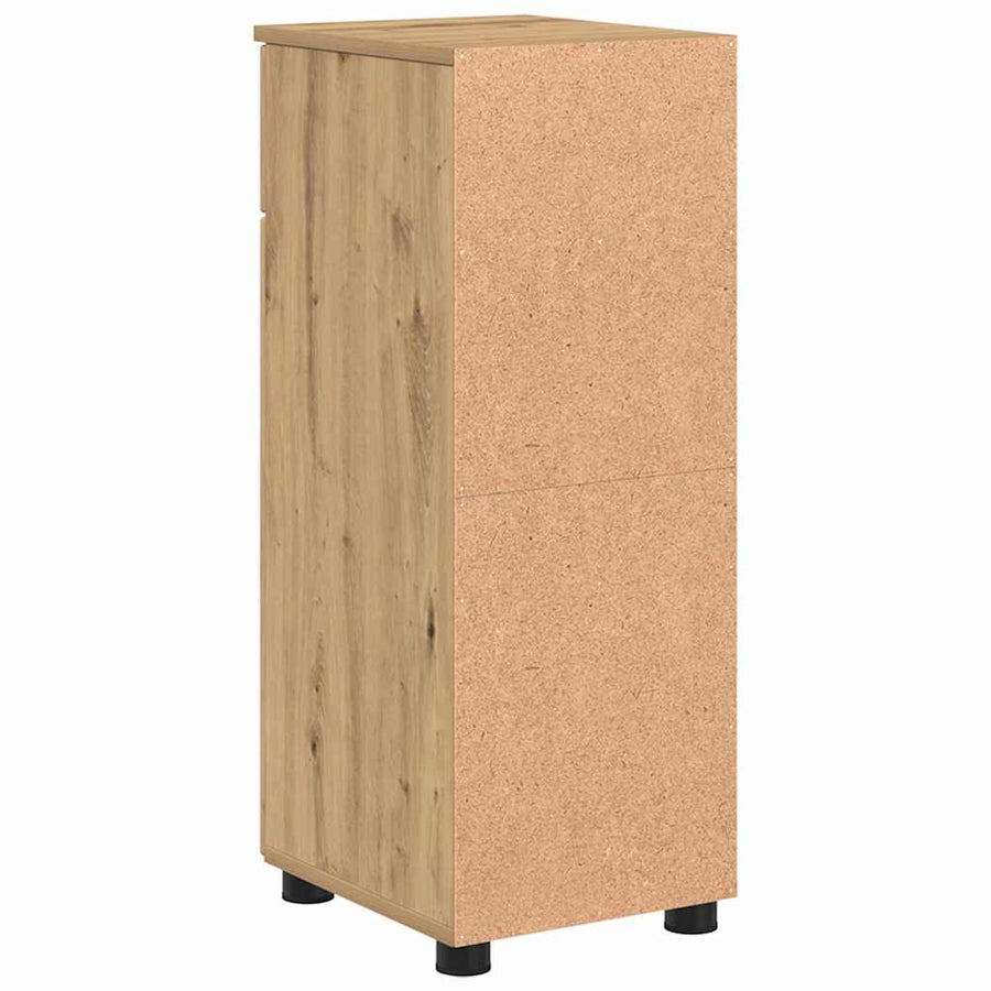 Badkamer Kast met lade artisanaal eikenkleurig 30 x 35 x 80 cm