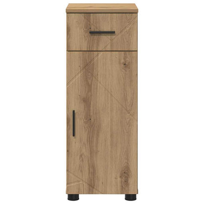 Badkamer Kast met lade artisanaal eikenkleurig 30 x 35 x 80 cm