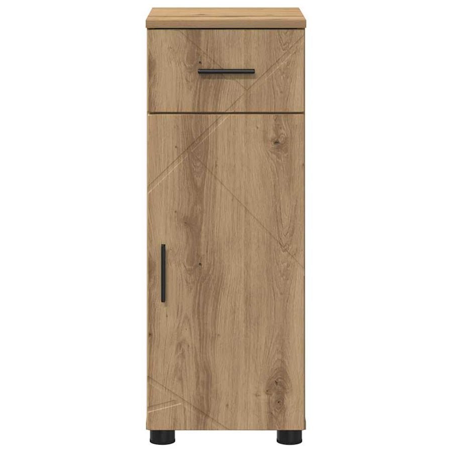 Badkamer Kast met lade artisanaal eikenkleurig 30 x 35 x 80 cm