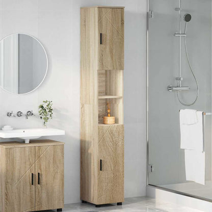 Badkamer Kast met opslag Sonoma Eiken 30 x 35 x 192 cm