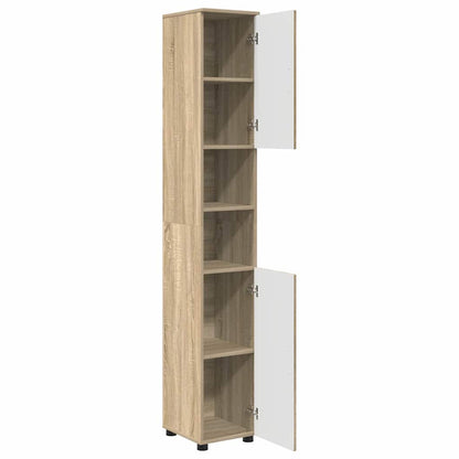 Badkamer Kast met opslag Sonoma Eiken 30 x 35 x 192 cm