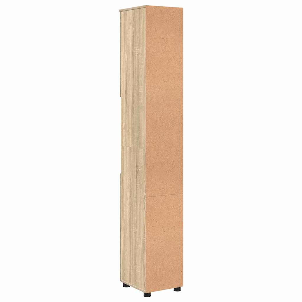 Badkamer Kast met opslag Sonoma Eiken 30 x 35 x 192 cm
