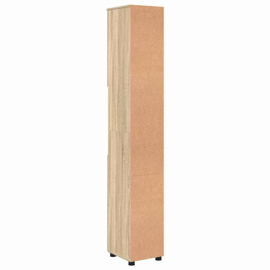 Badkamer Kast met opslag Sonoma Eiken 30 x 35 x 192 cm