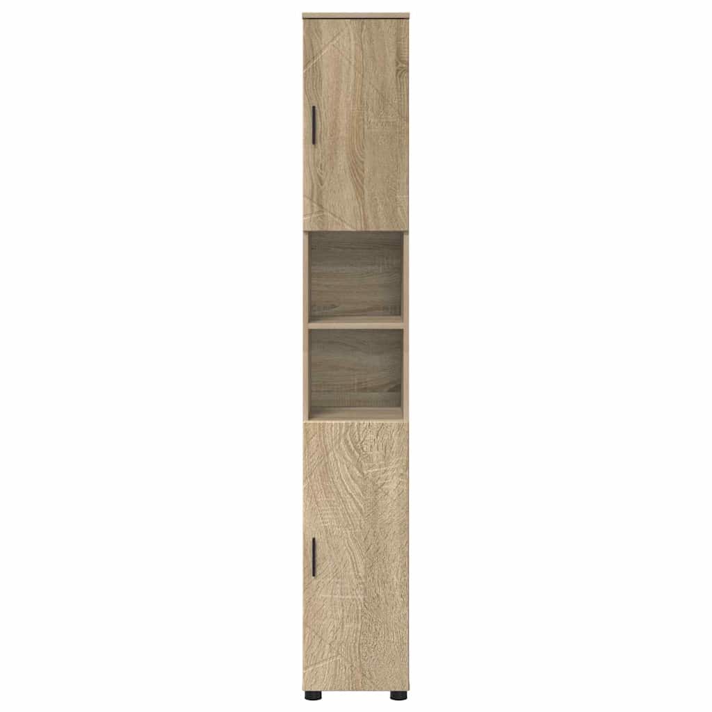 Badkamer Kast met opslag Sonoma Eiken 30 x 35 x 192 cm
