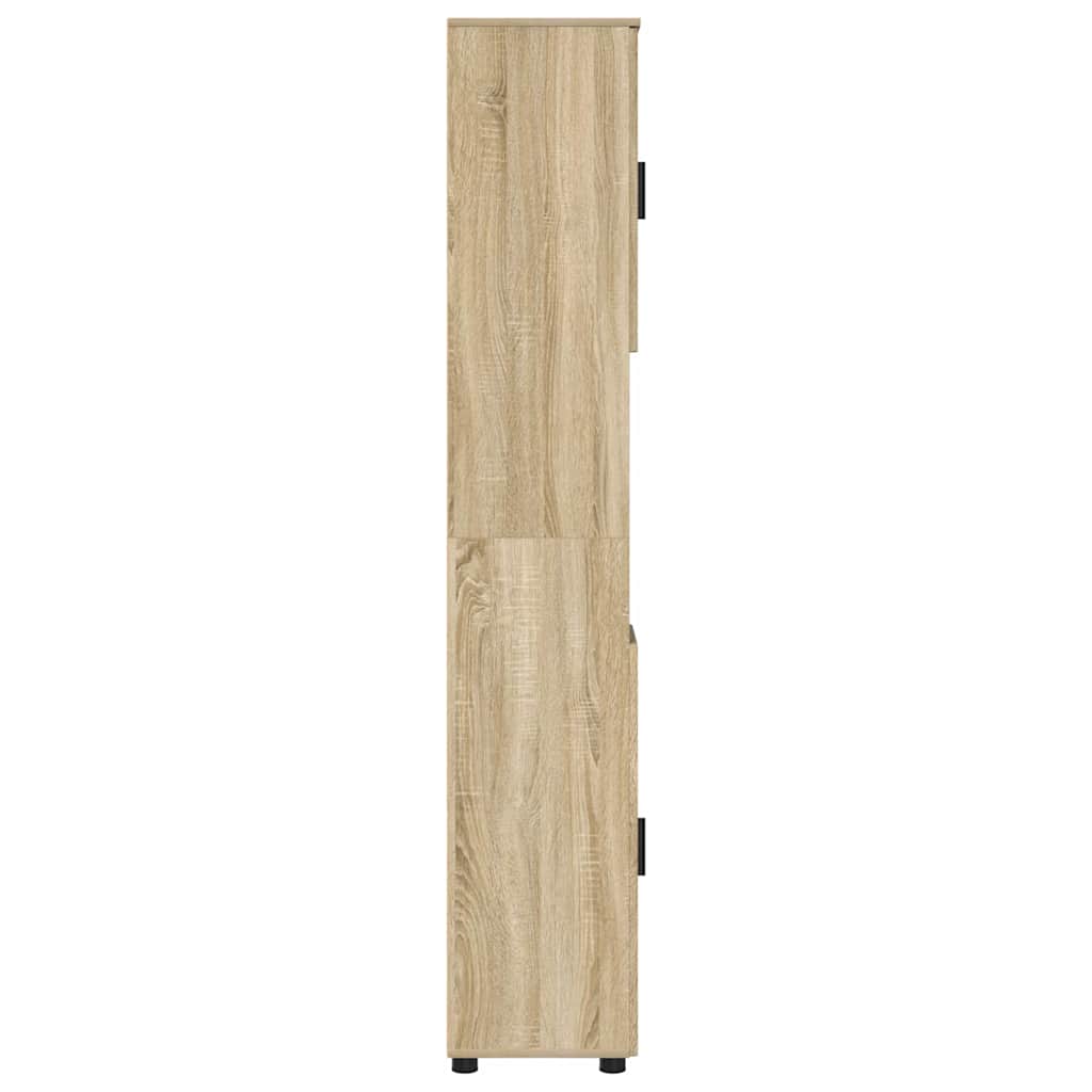 Badkamer Kast met opslag Sonoma Eiken 30 x 35 x 192 cm