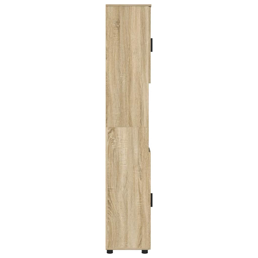 Badkamer Kast met opslag Sonoma Eiken 30 x 35 x 192 cm