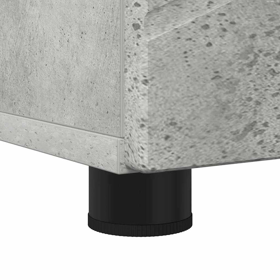 Badkamer Kast met opslag Beton Grijs 30 x 35 x 192 cm