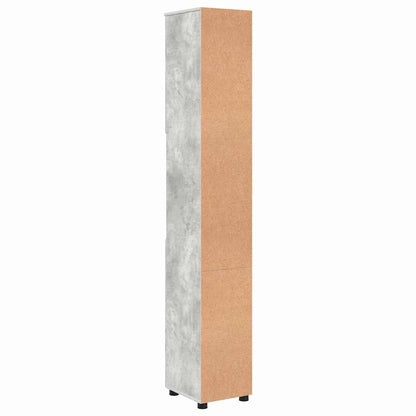 Badkamer Kast met opslag Beton Grijs 30 x 35 x 192 cm