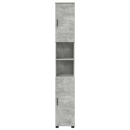 Badkamer Kast met opslag Beton Grijs 30 x 35 x 192 cm