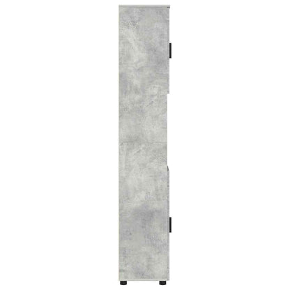 Badkamer Kast met opslag Beton Grijs 30 x 35 x 192 cm