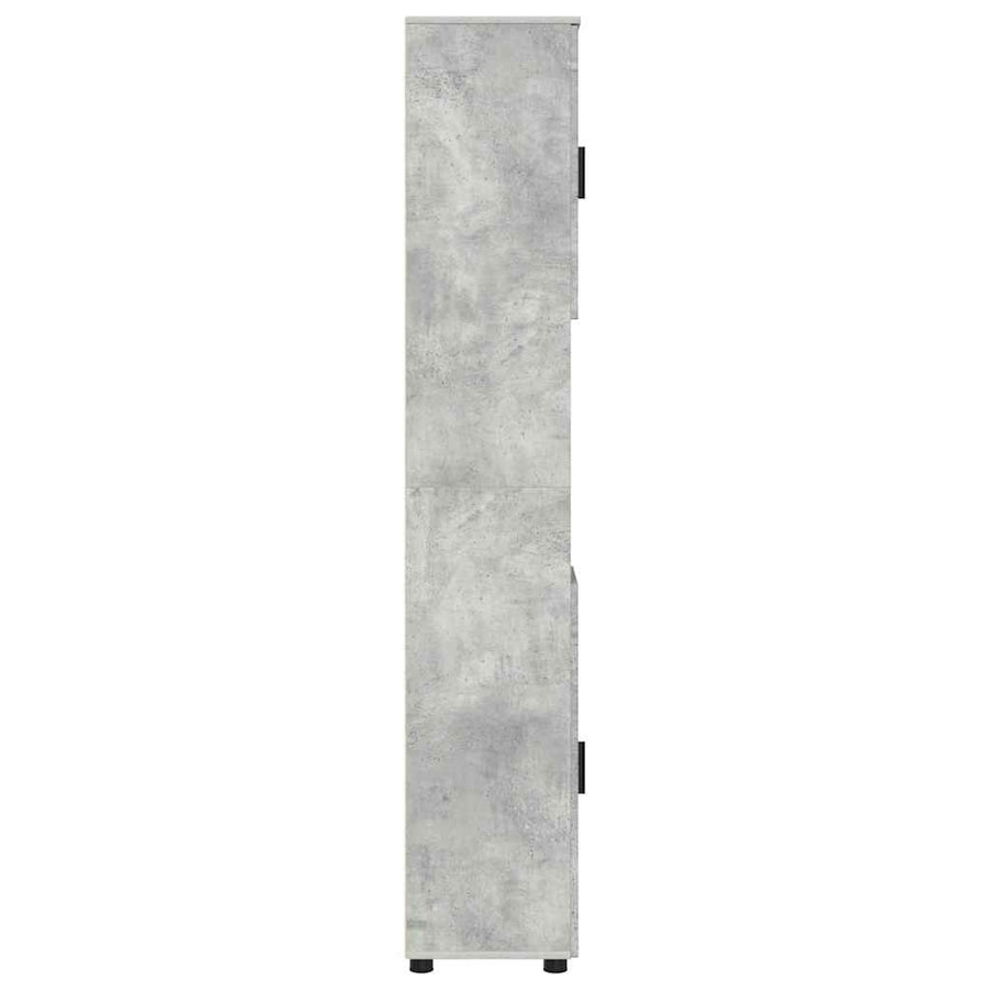 Badkamer Kast met opslag Beton Grijs 30 x 35 x 192 cm