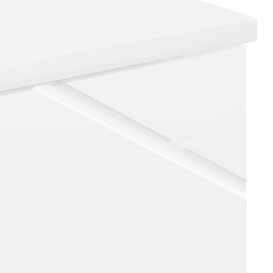 Badkamer Kast met opslag Hoogglans wit 30 x 35 x 192 cm