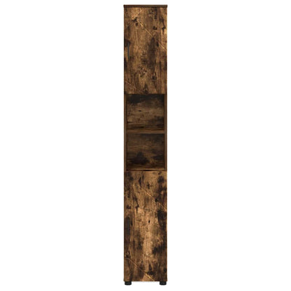 Badkamer Kast met opslag Gerookt eiken 30 x 35 x 192 cm