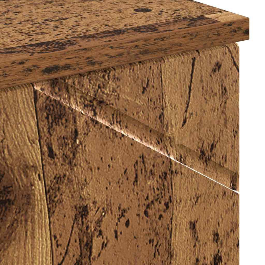 Badkamer Kast Oud Hout 30 x 35 x 192 cm Bewerkt hout & Metaal