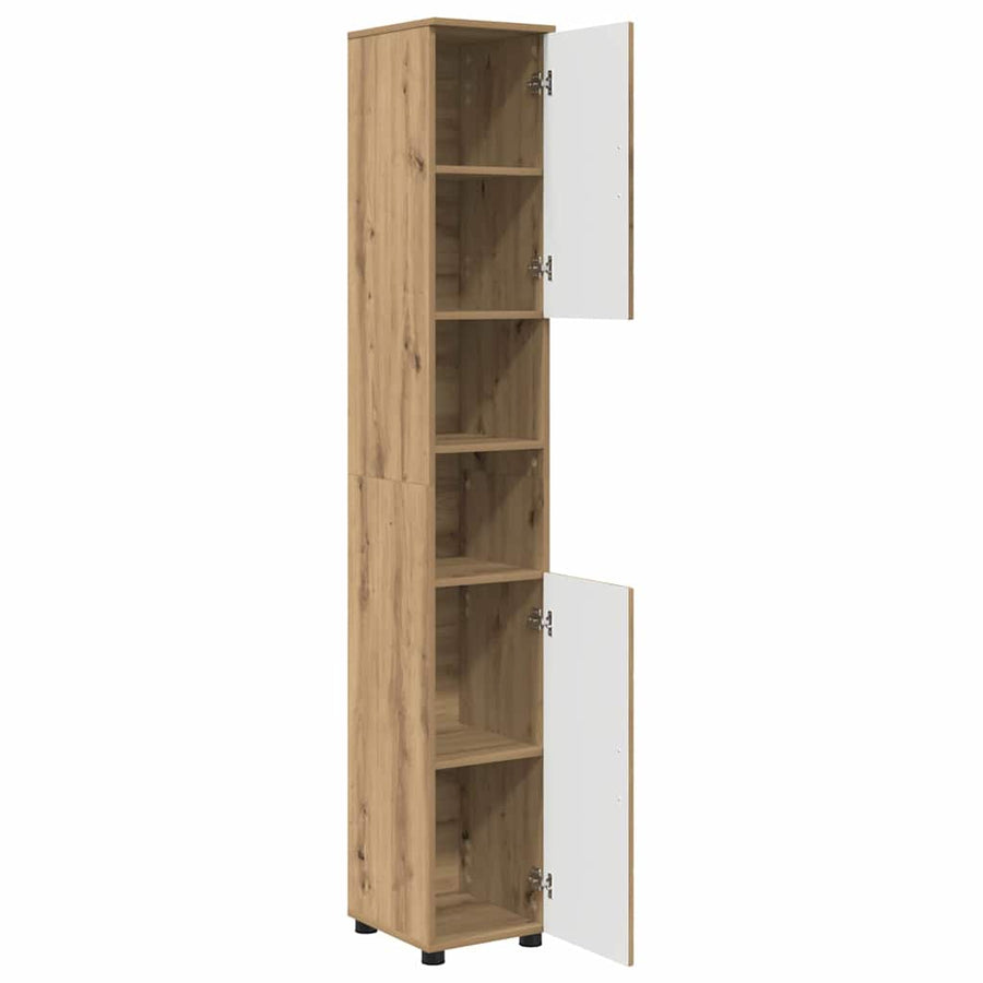 Badkamer Kast met opslag Artisan Eiken 30 x 35 x 192 cm