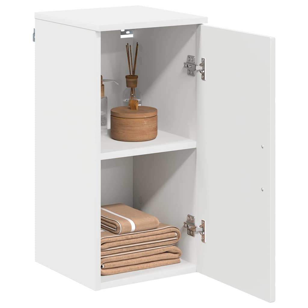 Badkamer Kast Wit 30 x 31,5 x 61 cm Bewerkt hout & Metaal