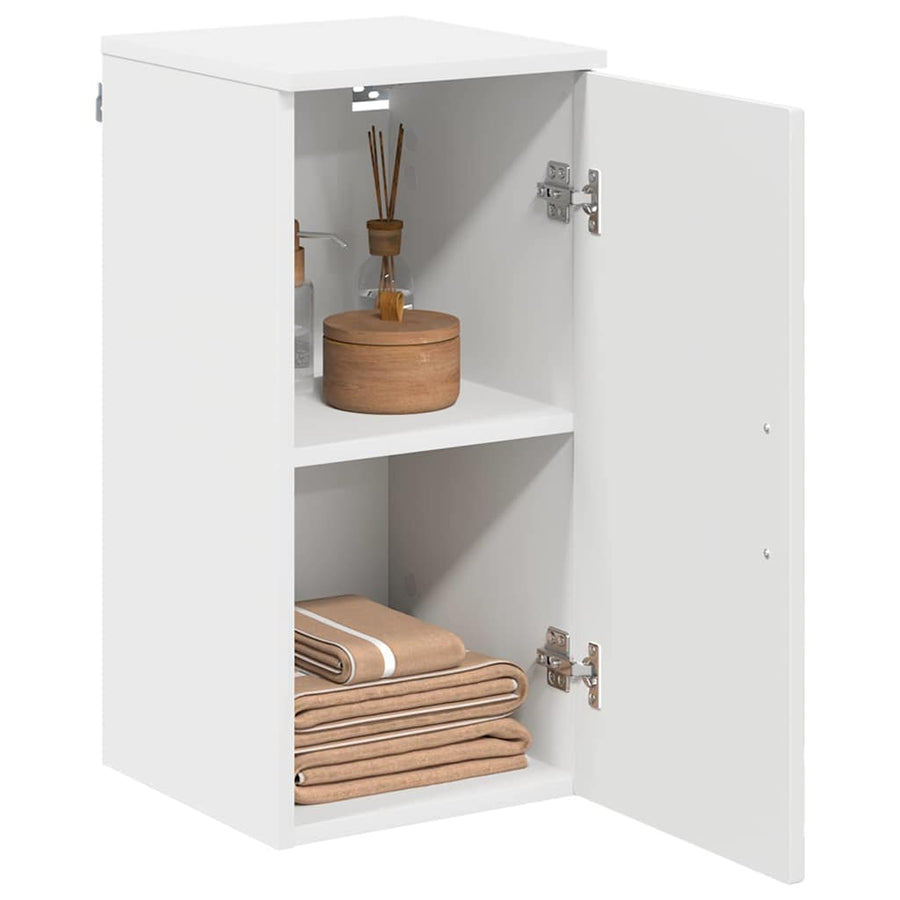 Badkamer Kast Wit 30 x 31,5 x 61 cm Bewerkt hout & Metaal