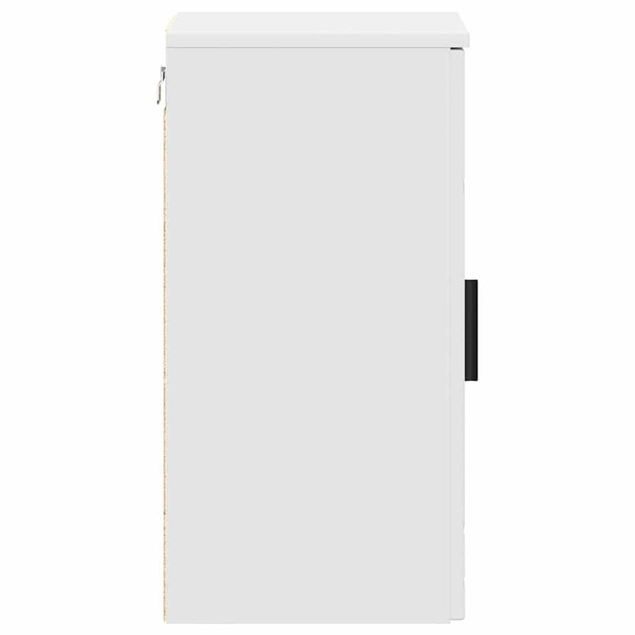 Badkamer Kast Wit 30 x 31,5 x 61 cm Bewerkt hout & Metaal