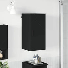 Badkamer Kast 30 X 31,5 X 61 Cm Bewerkt Hout & Metaal Zwart